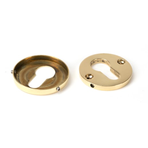 From The Anvil Polished Brass 52mm Regency Concealed Escutcheon