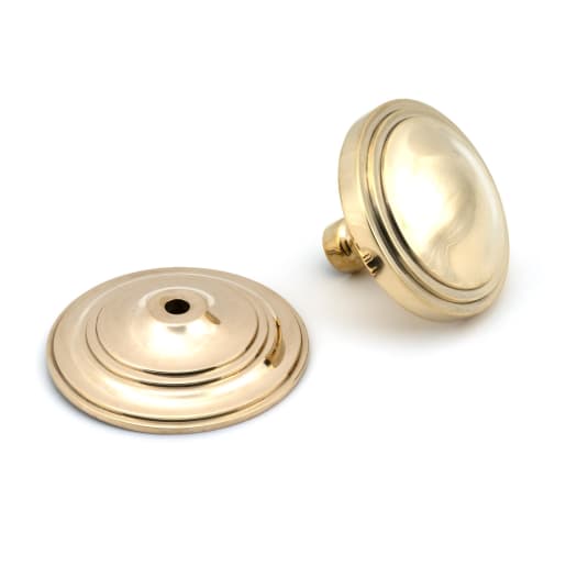 From The Anvil Polished Brass Art Deco Centre Door Knob