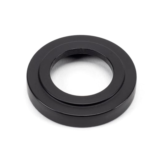 From The Anvil Matt Black Round Thumbturn Set (Art Deco)