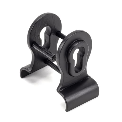 From The Anvil Matt Black 50mm Euro Door Pull (Back to Back fixing)
