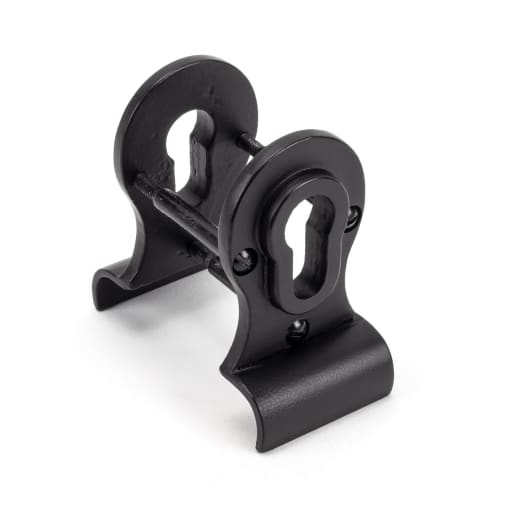 From The Anvil Matt Black 50mm Euro Door Pull (Back to Back fixing)