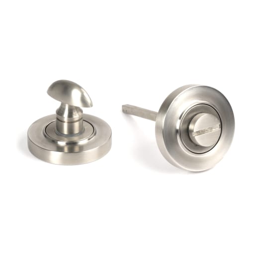 From The Anvil Satin Marine SS (316) Round Thumbturn Set (Plain)