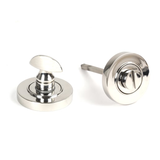 From The Anvil Polished Marine SS (316) Round Thumbturn Set (Plain)