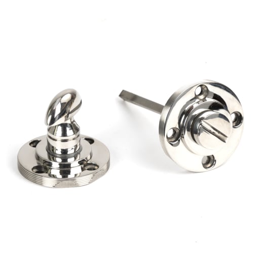 From The Anvil Polished Marine SS (316) Round Thumbturn Set (Plain)