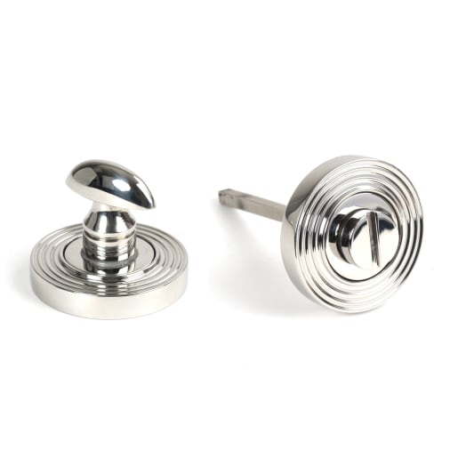 From The Anvil Polished Marine SS (316) Round Thumbturn Set (Beehive)