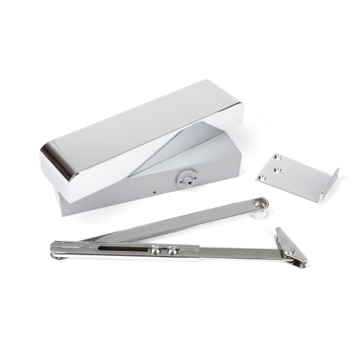 From The Anvil Polished Chrome Size 2-5 Door Closer & Cover