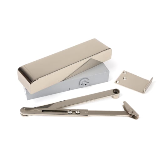 From The Anvil Polished Nickel Size 2-5 Door Closer & Cover