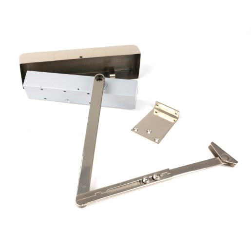 From The Anvil Polished Nickel Size 2-5 Door Closer & Cover