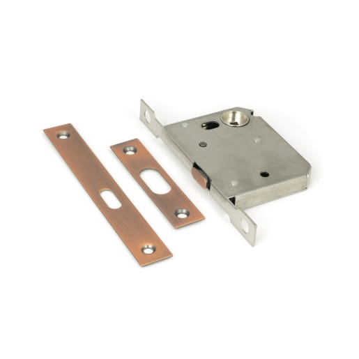 From The Anvil Polished Bronze 50mm Sliding Door Lock