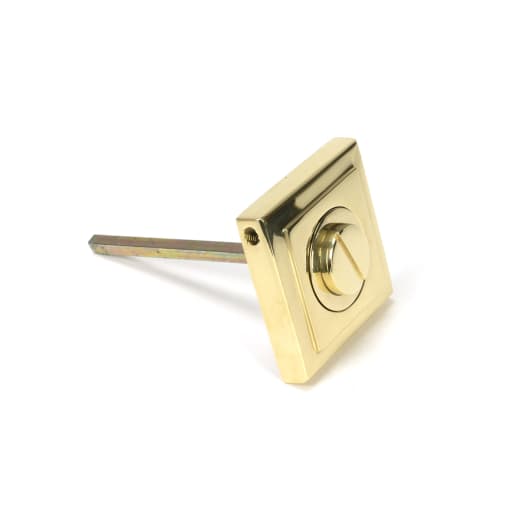 From The Anvil Polished Brass Round Thumbturn Set (Square)
