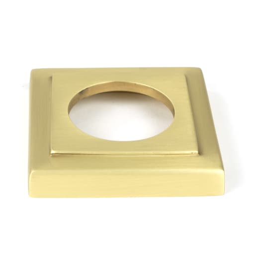 From The Anvil Satin Brass Round Thumbturn Set (Square)