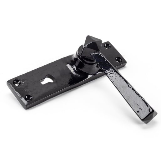 From the Anvil Straight Lever Lock Set Black