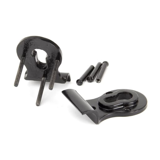 From The Anvil Black 50mm Euro Door Pull (Back to Back fixings)