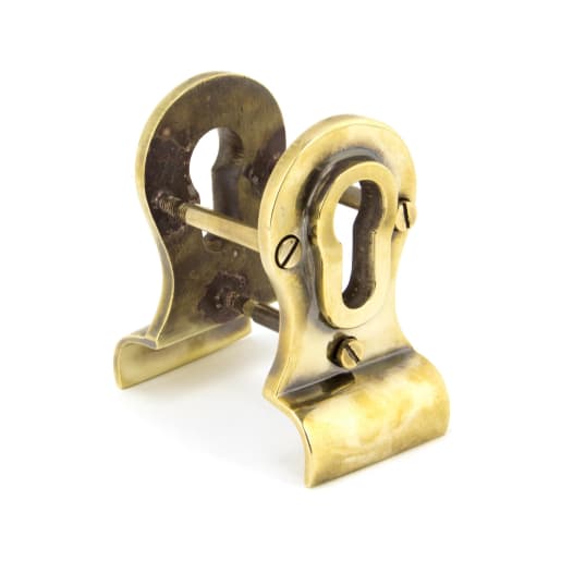 From The Anvil Aged Brass 50mm Euro Door Pull (Back to Back fixings)