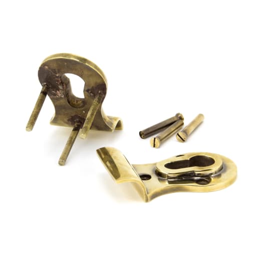 From The Anvil Aged Brass 50mm Euro Door Pull (Back to Back fixings)