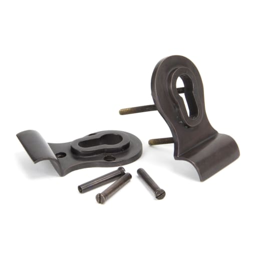 From The Anvil Aged Bronze 50mm Euro Door Pull (Back to Back fixings)