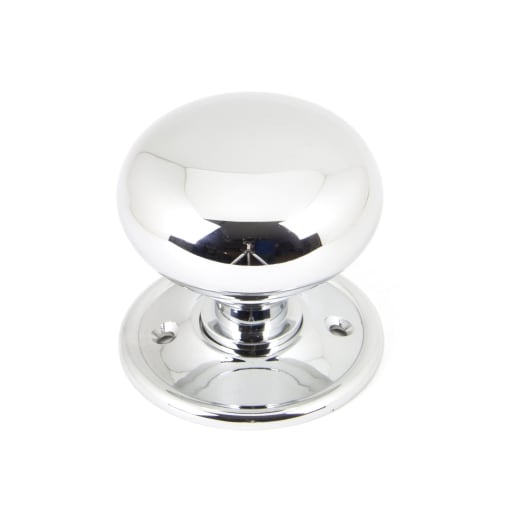 From the Anvil Mushroom Mortice/Rim Knob Set Polished Chrome