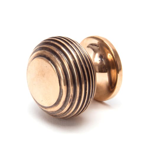 From the Anvil Beehive Cabinet Knob 30mm Polished Bronze