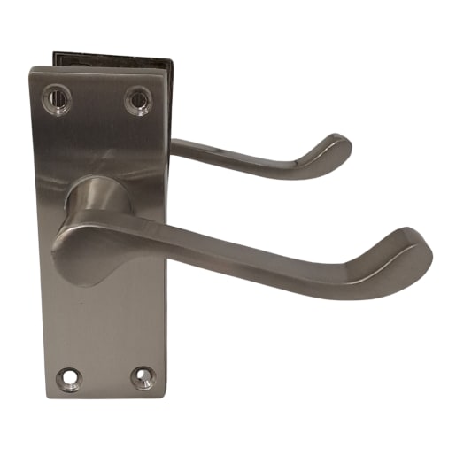 Tiger Scroll Latch Handle Pack Includes Screws Satin Nickel