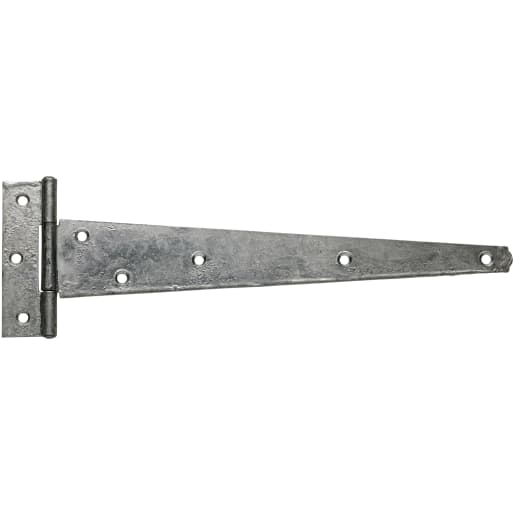 A Perry No.121 Medium Tee Hinge 375mm Zinc Plated