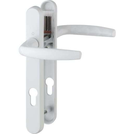 HOPPE Atlanta Handle Set on Narrow Backplate for Profile Doors Aluminium