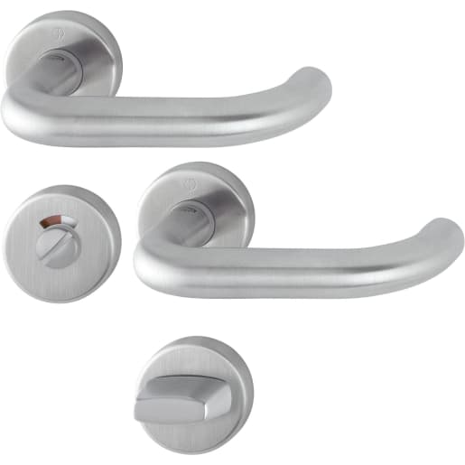 HOPPE Paris Quick-fit SecuSan Handle Set Stainless Steel