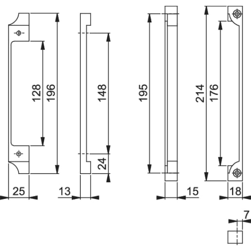 Arrone Rebate set to Suit AR716, AR8023, AR8003, AR8004, AR8007 Locks 13mm AR716