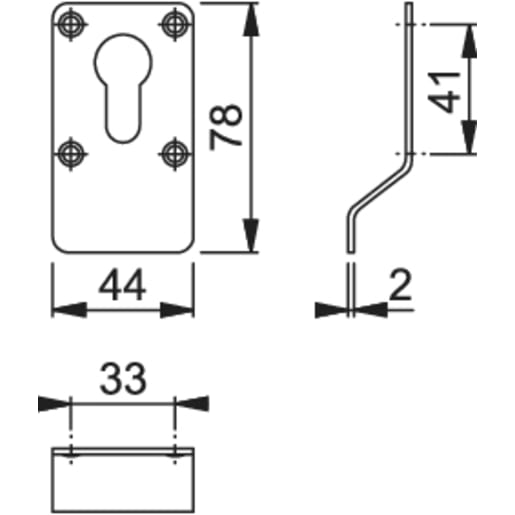 ARRONE Euro Profile Cylinder Pull AR306YP-SSS