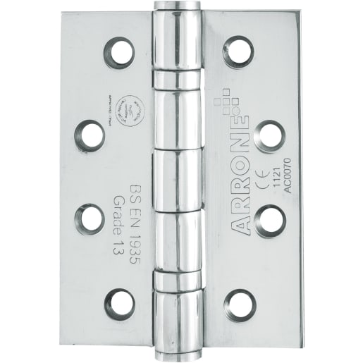 ARRONE Ball Bearing Butt Hinge 102 x 75 x 3mm Stainless Steel AR9290-PSS