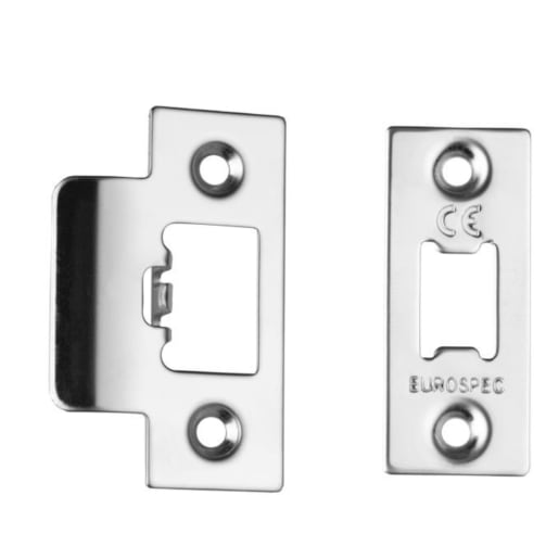 Eurospec Heavy Sprung Tubular Latch 76mm Bright Stainless Steel/Satin Stainless Steel