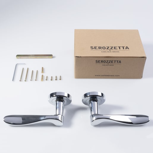 Serozzetta Verdun Lever On Rose Polished Chrome