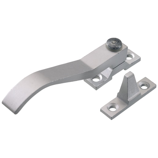Frisco Wedge Pattern Casement Fastener 120mm Satin Anodised Aluminium