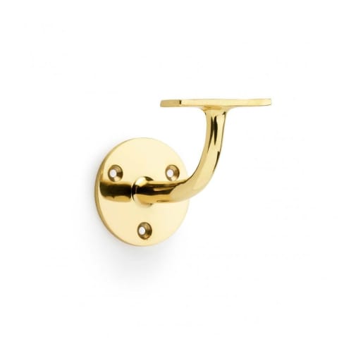 Frisco Heavy Duty Handrail Bracket 63mm Polished Brass