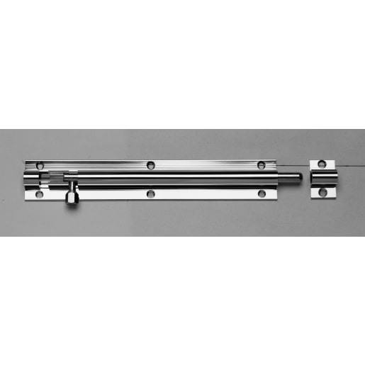Eclipse Straight Barrel Bolt 152 x 25mm Polished Chrome Plated