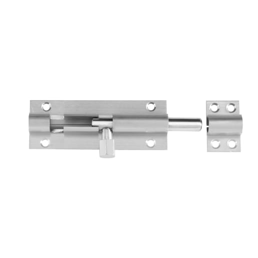 Frisco Straight Barrel Bolt Heavy Duty 102 x 38mm Satin Chrome