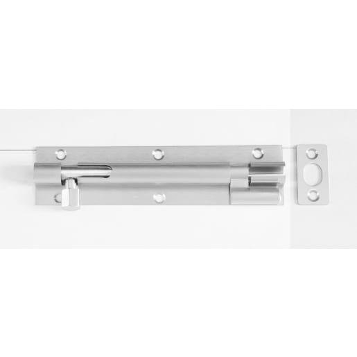 Eclipse Necked Barrel Bolt 152 x 38mm Satin Chrome Plated