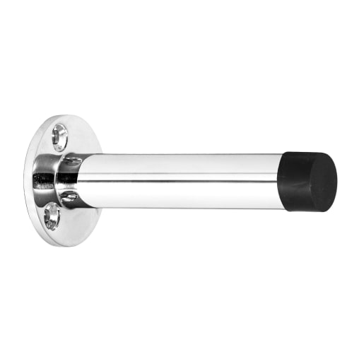 Eclipse Tubular Projection Door Stop 76mm Polished Chrome Plated