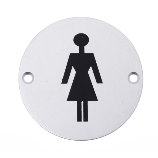 Frisco Female Symbol 75mm FD60 Satin Aluminium