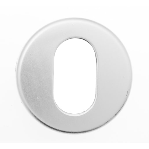 Eclipse Oval Cylinder Escutcheon 50 x 10mm Satin Anodised Aluminium