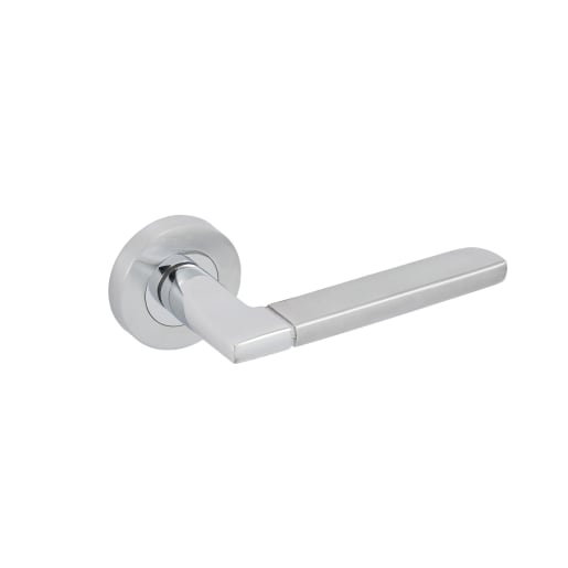 Frisco Fiorenza Lever on Round Rose Polished/Satin Chrome