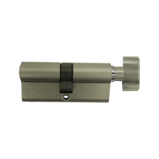 Hi-Sec Anti Snap Bump Euro Cylinder & Turn 60mm Nickel 25T-10-25