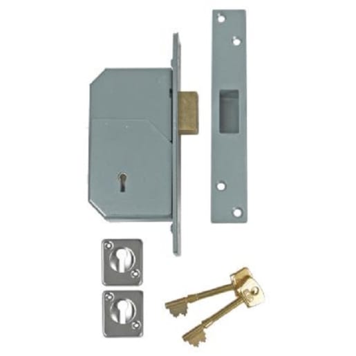 Union 3G110 C-Series 5 Detainer Mortice Deadlock 73mm Satin Chrome