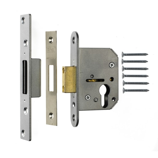 ERA Viscount Euro Mortice Deadlock 76mm Satin Finish