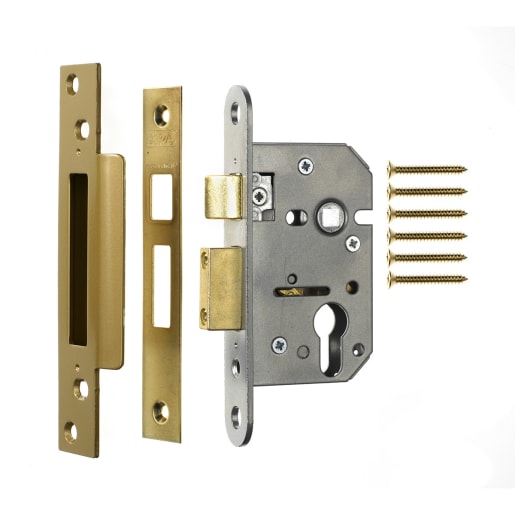 ERA Viscount Euro Mortice Sashlock 76mm Satin Finish