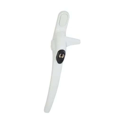 ERA Charisma Cockspur Locking Window Handle Left Hand 21mm White
