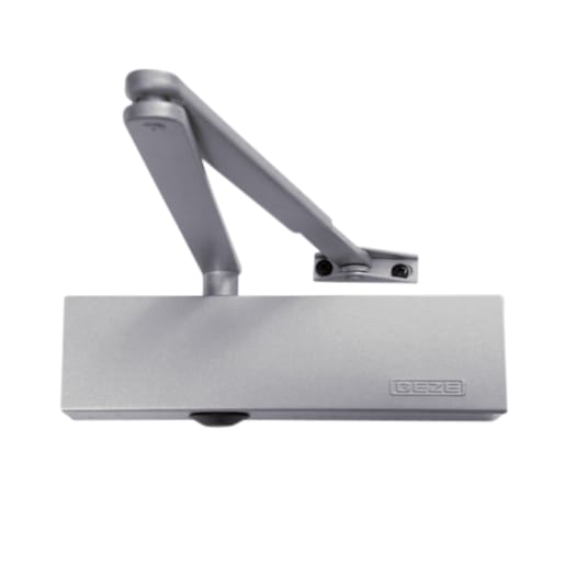 GEZE Door Closer with Adjustable Closing Speed Chrome 177mm 