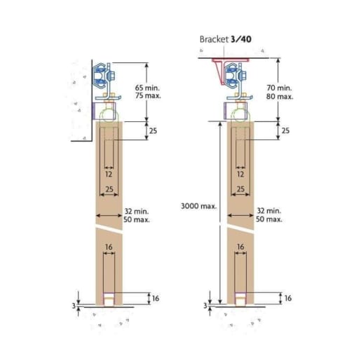 P C Henderson S3 Marathon Sliding Door Gear Set