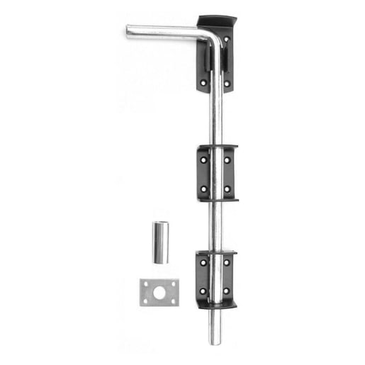 A Perry No.260 Garage Door Drop Bolt 300mm Black