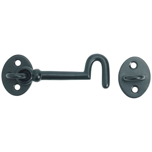 Cabin Hook Eye Black by Ironmongery World