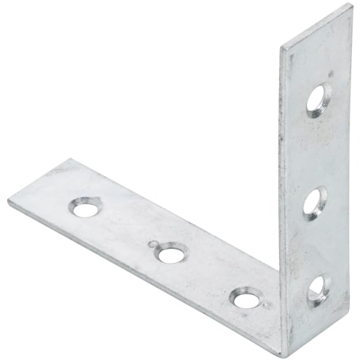 A Perry No.319 Corner Brace Countersunk 100mm Zinc Plated